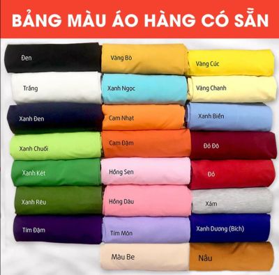 Bảng màu áo phông cá sấu, cotton 65.35