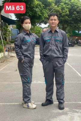 Bộ quần áo bảo hộ lao động BHLĐ mã  63