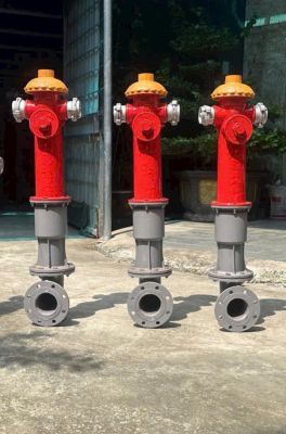 Trụ chữa cháy 2 cửa (họng nước 2 cửa)