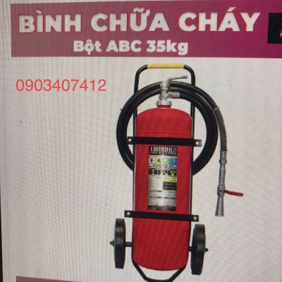 Bình bột chữa cháy ABC loại 35kg có bánh xe